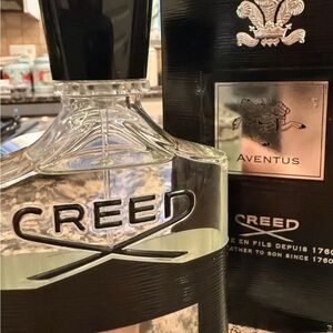 Creed Aventus Clear Bottle with Black Accents